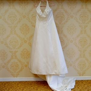 Bonny Bridal halter top style wedding dress